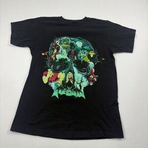 Disney Villains T Shirt Adult Medium Black Short Sleeve Graphic Tee Halloween